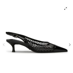 Brand new Tony Bianco kitten heels. Black Mesh with patent Toe . Size 7.5